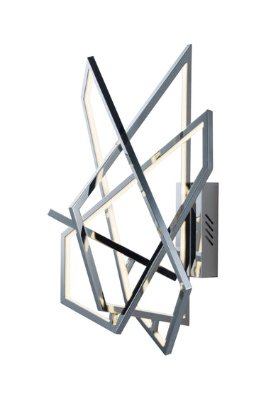 ET2 Trapezoid LED Wall Sconce Polished Chrome
