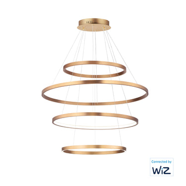 ET2 Groove 4-Tier LED Pendant WiZ Gold