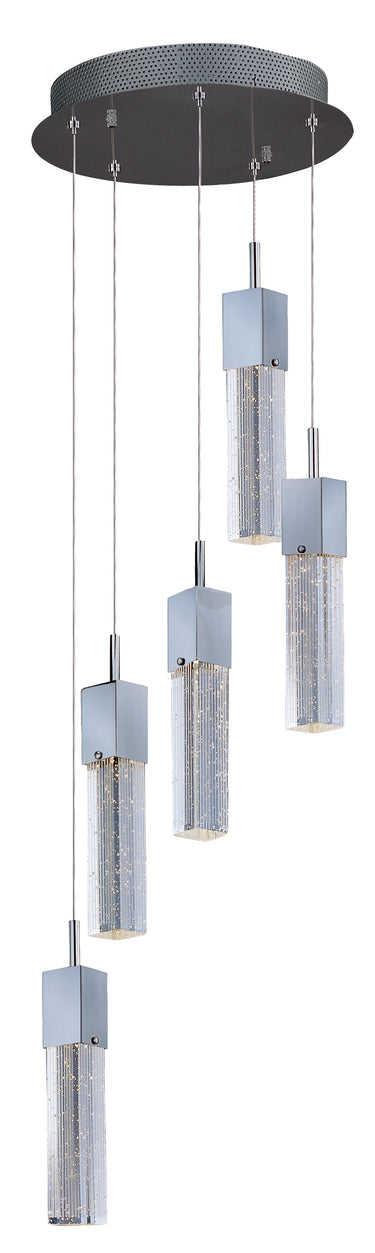 ET2 Fizz III 5-Light LED Pendant Polished Chrome