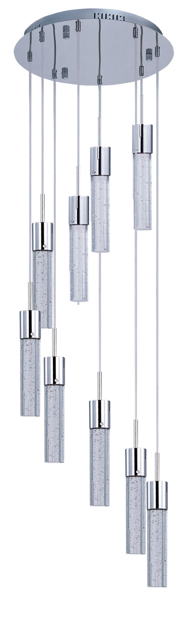 ET2 Fizz IV 9-Light LED Pendant Polished Chrome
