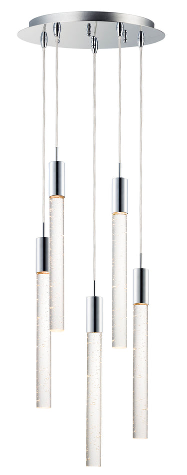 ET2 Big Fizz 5-Light LED Pendant Polished Chrome