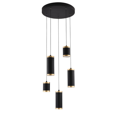 ET2 Cuff 5-Light Pendant Black/Gold