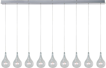 ET2 Larmes 9-Light Pendant Polished Chrome