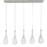 ET2 Larmes 5-Light LED Pendant Polished Chrome