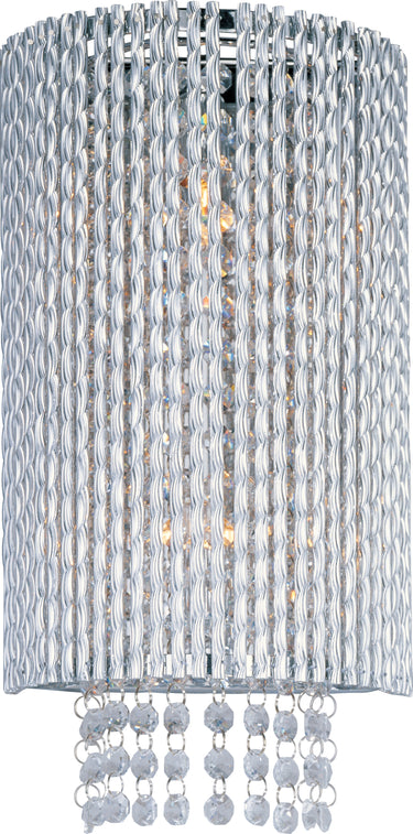 ET2 Spiral 2-Light Wall Mount Polished Chrome