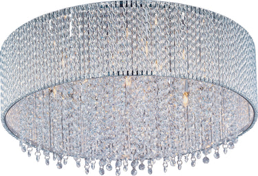 ET2 Spiral 7-Light Flush Mount Polished Chrome