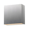 ET2 Cubed 5.5" LED Outdoor Sconce Satin Aluminum