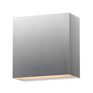 ET2 Cubed 5.5" LED Outdoor Sconce Satin Aluminum
