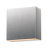 ET2 Cubed 5.5" 2-Light LED Outdoor Sconce Satin Aluminum