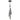 ET2 Allumettes 3-light pendant, Black, three slim rods hanging at different heights, each ending in a faceted crystal