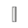 ET2 Alto matte white linear bath vanity light, 18 in Black, front view