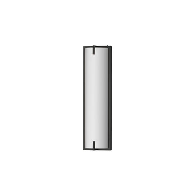 ET2 Alto matte white linear bath vanity light, 18 in Black, front view