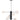 ET2 Cog 7-Light LED Chandelier Black/Satin Nickel