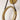 ET2 Tether suspended ring wall sconce, Natural Aged Brass, unlit, tilted view