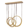 ET2 Tether 3-Light LED Pendant Natural Aged Brass