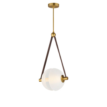 ET2 Dispatch 17" LED Pendant Natural Aged Brass