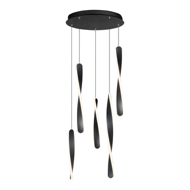 ET2 Pirouette 5-Light LED Pendant Black