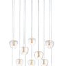 ET2 Newton 12-Light LED Pendant Black/Gold