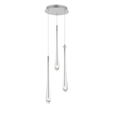 ET2 Stillo 3-Light LED Pendant Satin Nickel