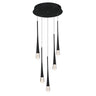 ET2 Pierce 5-Light LED Pendant Black