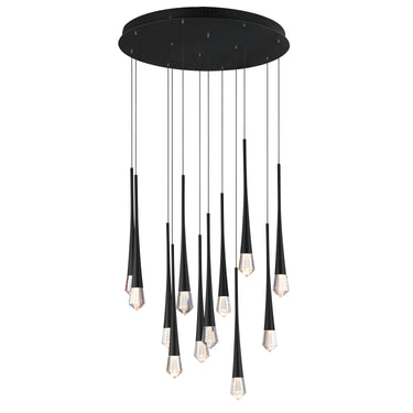 ET2 Pierce 12-Light LED Pendant Black