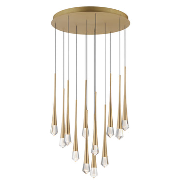 ET2 Pierce 12-Light LED Pendant Gold