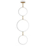 ET2 Hoopla 3-Light LED Pendant White/Gold