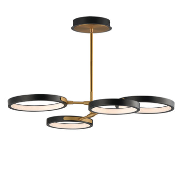 ET2 Hoopla 4-Light LED Pendant Black/Gold