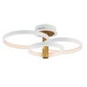 ET2 Hoopla 3-Light LED Semi Flush Mount White/Gold