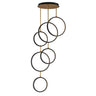 ET2 Hoopla 6-Light LED Pendant Black/Gold