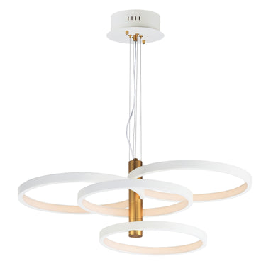 ET2 Hoopla 4-Light LED Pendant White/Gold