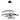 ET2 Hoopla 6-Light LED Pendant Black/Gold