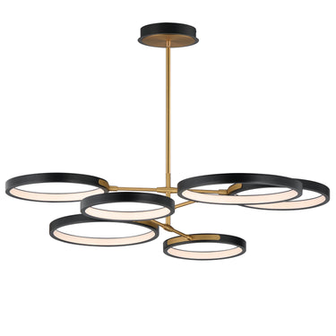 ET2 Hoopla 6-Light LED Pendant Black/Gold
