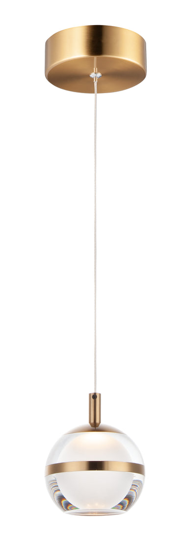 ET2 Swank LED Pendant Natural Aged Brass