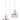 ET2 Swank 3-Light LED Pendant Polished Chrome