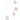 ET2 Swank 8-Light LED Pendant Natural Aged Brass