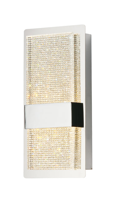 ET2 Sparkler 2-Light LED Wall Sconce Polished Chrome