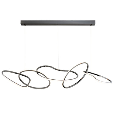 ET2 Unity 5-Light LED Pendant Black Chrome