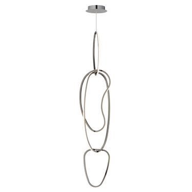 ET2 Unity Vertical LED Pendant Black Chrome