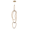 ET2 Unity Vertical LED Pendant Brushed Champagne