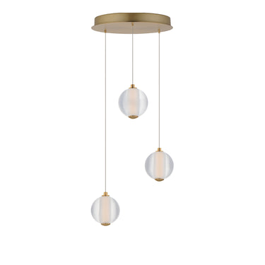 ET2 Rhythm 3-Light LED Pendant Gold