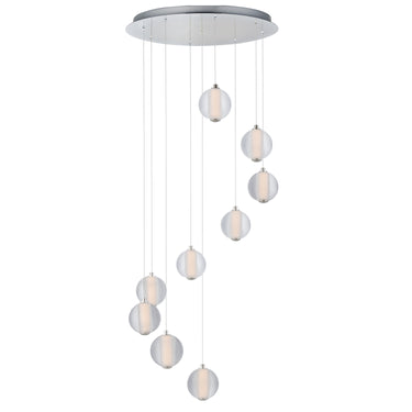 ET2 Rhythm 9-Light LED Pendant Polished Chrome