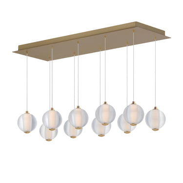 ET2 Rhythm 10-Light LED Pendant Gold
