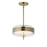ET2 Voto 2-Light LED Pendant Natural Aged Brass