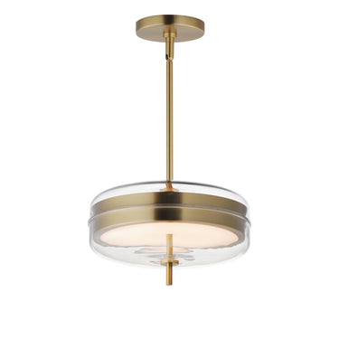 ET2 Voto 2-Light LED Pendant Natural Aged Brass