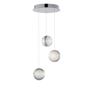 ET2 Pulse 3-Light LED Pendant Polished Chrome