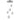 ET2 Pulse 5-Light LED Pendant Polished Chrome