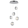 ET2 Pulse 5-Light LED Pendant Polished Chrome