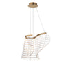 ET2 Tartan LED Pendant Brushed Champagne