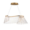 ET2 Tartan Linear LED Pendant Brushed Champagne